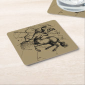 射手座星座ヘベリアス1690 スクエアペーパーコースター (アングル)