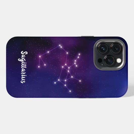 射手座星座 iPhoneケース (裏面横)