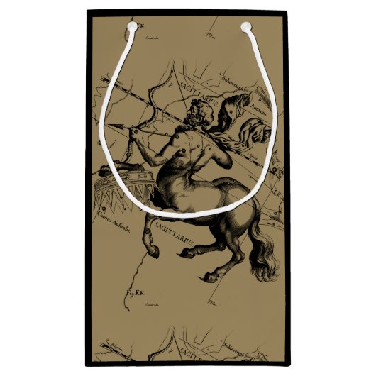 射手座星座Hevelius1690 11月22日–12月21日 スモールペーパーバッグ (裏面)