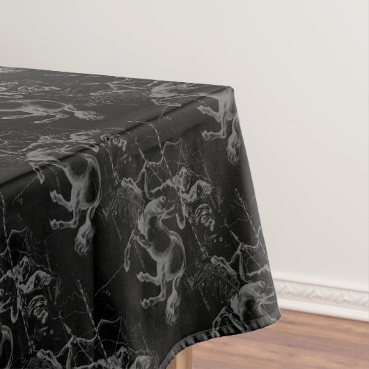 射手座星座Hevelius 1690黒 テーブルクロス (インサイチュ)