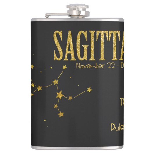 射手座星記号 フラスク (正面)