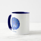 射手座水彩天空コンステレーション〔占星術の〕十二宮図 マグカップ (正面左)