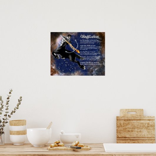 射手座特性 ポスター (キッチン)