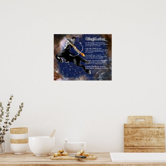 射手座特性 ポスター (キッチン)