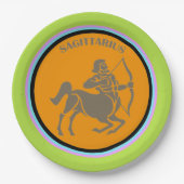 射手座紙プレート ペーパープレート (正面)