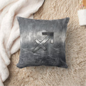 射手座記号グランジ鋼動揺してスタイル クッション (ブランケット)