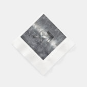 射手座記号グランジ鋼動揺してスタイル 縁ありカクテルナプキン (角)