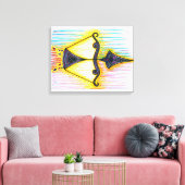 射手座記号 キャンバスプリント (インサイチュ (リビング))