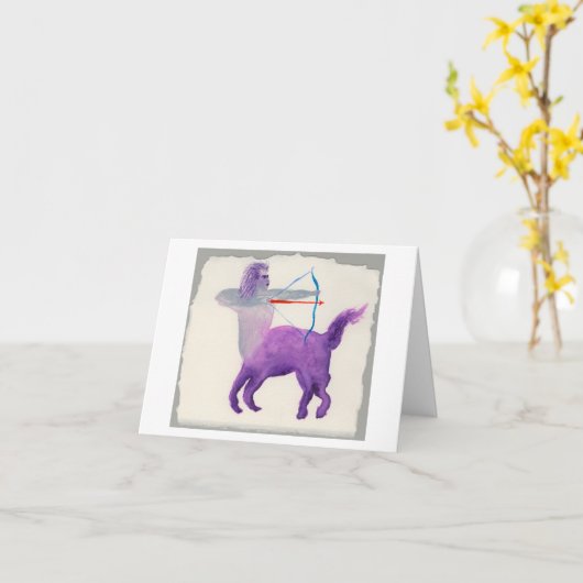 射手座誕生日 カード (黄色い花)