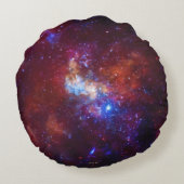 射手座銀河の銀河系のイメージ ラウンドクッション (裏面)