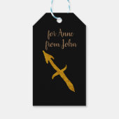 射手座黄金カスタム星占い標識 ギフトタグ (裏面)