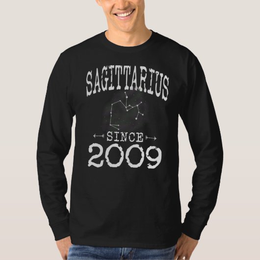 射手座2009年以来コンステレーション射手座B Tシャツ (正面)