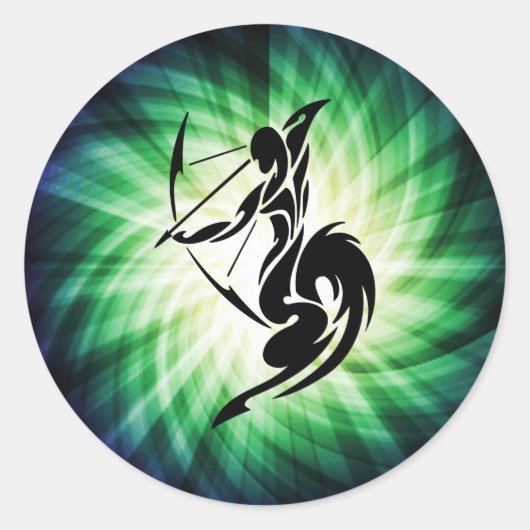 射手座；アーチャー ラウンドシール (正面)