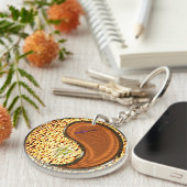 射手座&ウッドモンキー キーホルダー (正面右)