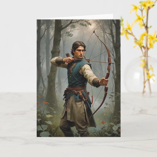 射手座 カード (黄色い花)