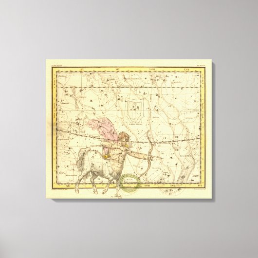 射手座 キャンバスプリント (正面)