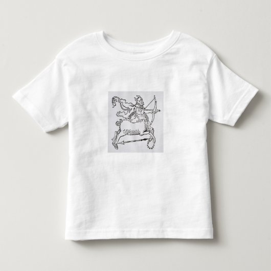 射手座(ケンタウルス)からのイラストレーション トドラーTシャツ (正面)