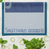 射手座 コンステレーション ヴィンテージ 十二星座 占星術 キッチンタオル (折り畳み)