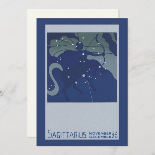 射手座 コンステレーション ヴィンテージ 占星術 (正面/裏面)