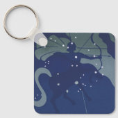 射手座 コンステレーション ヴィンテージ 占星術 キーホルダー (正面)