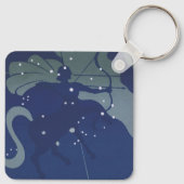 射手座 コンステレーション ヴィンテージ 占星術 キーホルダー (裏面)