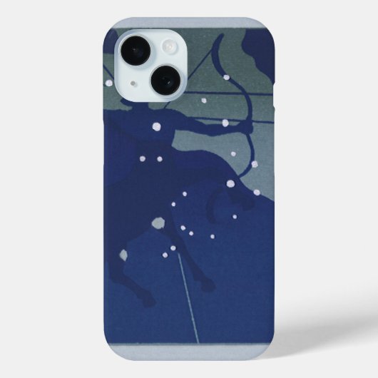 射手座 コンステレーション ヴィンテージ 占星術 Case-Mate iPhoneケース (裏面)
