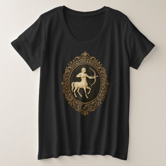 射手座/サイズを選択 プラスサイズTシャツ (デザイン正面)