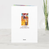 射手座、テンペランスタロット〔占星術の〕十二宮図誕生日 カード (裏面)