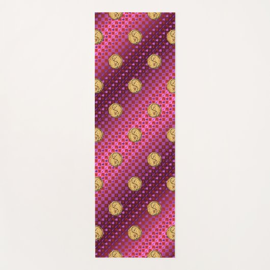 射手座&ファイアタイガー ヨガマット (正面)