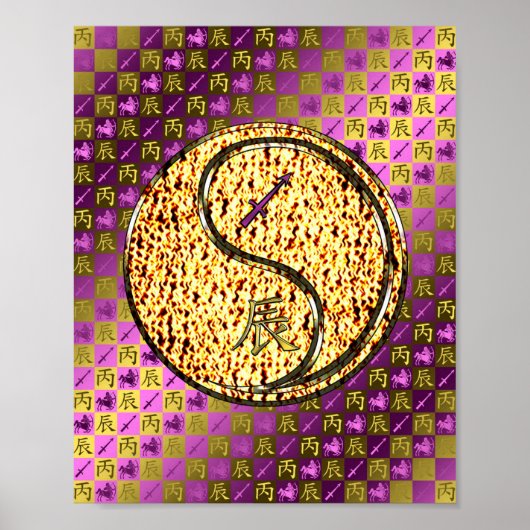 射手座&ファイアドラゴン ポスター (正面)