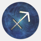 射手座 ラウンドシール (正面)