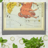 射手座、ヴィンテージコンステレーションウラニア鏡 キッチンタオル (折り畳み)