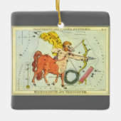 射手座、ヴィンテージコンステレーションウラニア鏡 セラミックオーナメント (正面)