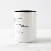 射手座〔占星術の〕十二宮図おもしろい文字（日用品またはギフト用） ツートーンマグカップ (中央)