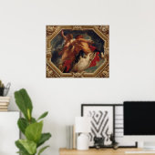 射手座、〔占星術の〕十二宮図のシンボルや象徴 ポスター (ホームオフィス)