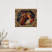 射手座、〔占星術の〕十二宮図のシンボルや象徴 ポスター (キッチン)