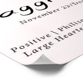 射手座〔占星術の〕十二宮図アートオーナーギフト |かわいいギフト ポスター (角)