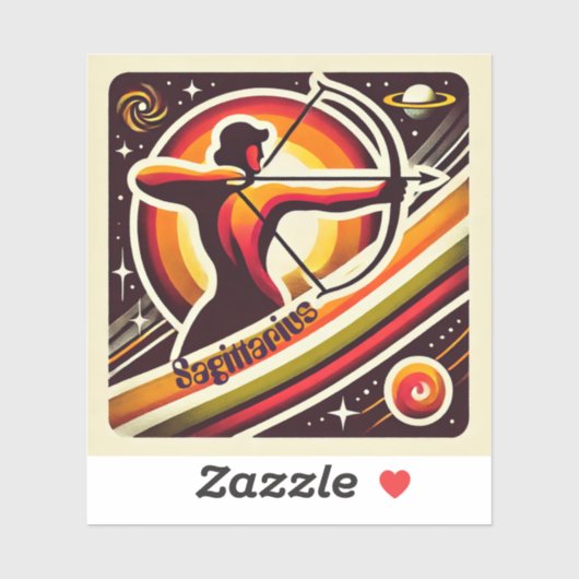 射手座〔占星術の〕十二宮図カスタムカットビニールシール シール (シート)