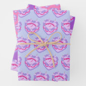 射手座〔占星術の〕十二宮図コケットハートお誕生日ケーキ ラッピングペーパーシート (インサイチュ)