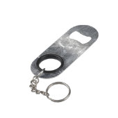 射手座〔占星術の〕十二宮図サインインSilver Steel キーホルダー栓抜き (裏面アングル)