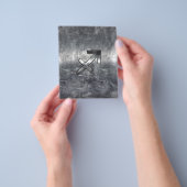 射手座〔占星術の〕十二宮図サインインSilver Steel チラシ (手)