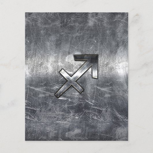 射手座〔占星術の〕十二宮図サインインSilver Steel チラシ (正面)