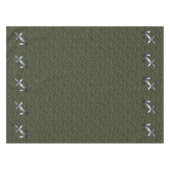 射手座〔占星術の〕十二宮図サインオンウッドランドカモフラージュ テーブルクロス (正面(横))