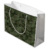 射手座〔占星術の〕十二宮図サインオンウッドランドカモフラージュ ラージペーパーバッグ (裏面アングル)