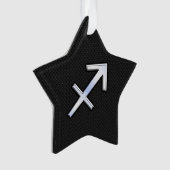 射手座〔占星術の〕十二宮図サインオンスネークスキンスタイル オーナメント (正面)