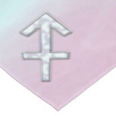 射手座〔占星術の〕十二宮図サインオンマザーオブパールスタイル テーブルクロス (アングル)