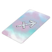 射手座〔占星術の〕十二宮図サインオンマザーオブパールスタイル マグネット (左側)