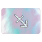 射手座〔占星術の〕十二宮図サインオンマザーオブパールスタイル マグネット (横)