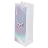 射手座〔占星術の〕十二宮図サインオンマザーオブパールスタイル ワインギフトバッグ (正面アングル)