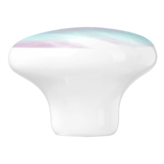 射手座〔占星術の〕十二宮図サインオンマザーオブパールデコール セラミックノブ (側面)